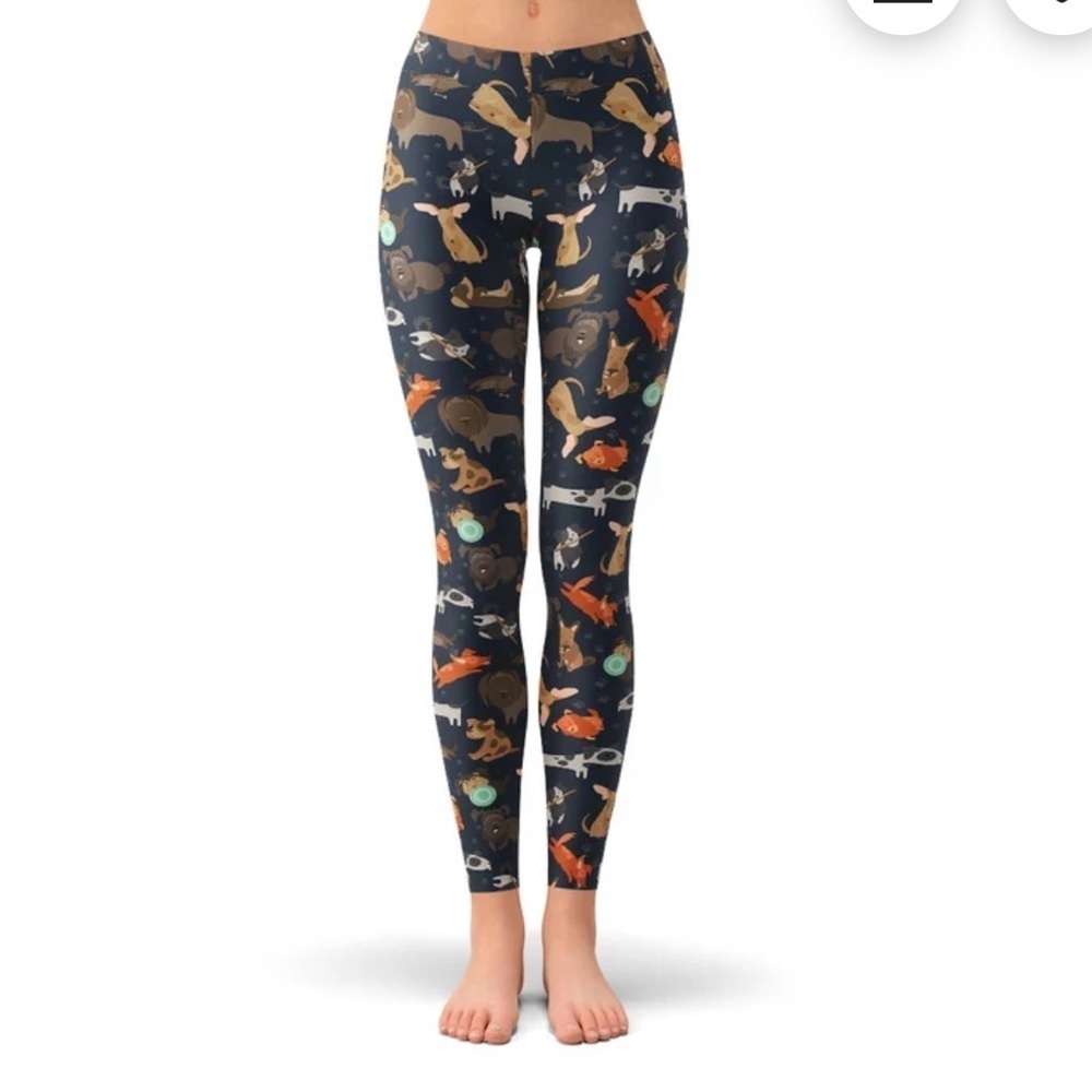 Satori Styles Yoga Leggings Lulu Alo Kawaii 90s Cute Dogs Puppies Y2K